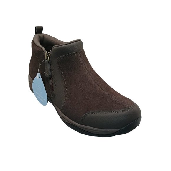 Easy Spirit Dark Brown Suede Evony Booties Ankle Boots Size 9.5M - Picture 10 of 14